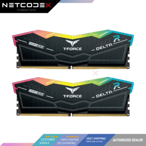 ginee_20230701223403904_3204762530.png TEAMGROUP T-Force Delta RGB DDR5 Ram 32GB (2x16GB) 6400MHz PC5-51200 CL40 Desktop Memory Module Ram for 600 700 Series Chipset XMP 3.0 Ready Black -FF3D532G6400HC40BDC01