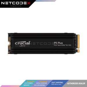 Crucial P5 Plus 1TB with Heatsink PCIe 4.0 Gen4 **Local PH Distributor Warranty**, up to 6600MB/s, 3D NAND NVMe M.2 High Performance SSD - CT1000P5PSSD5 - official PH 5yr Warranty - for PC or PS5