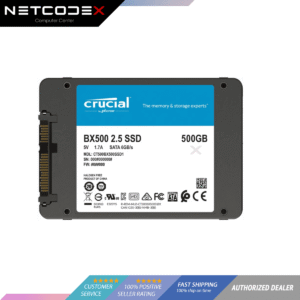 Crucial BX500 500GB 3D NAND SATA 2.5-Inch Internal SSD, up to 540MB/s - CT500BX500SSD1 - 3 years Manufacturer's Warranty