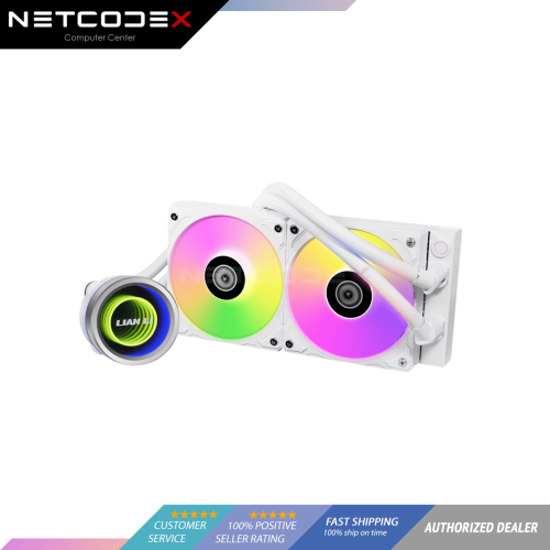 LIAN LI Galahad II Trinity 240 White GA2T24W Liquid / Water Cooling