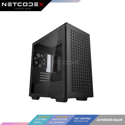 DeepCool CH370 Micro ATX Gaming Computer Case, 120mm Rear Fan, Ventilated Airflow Design, Built-In H...