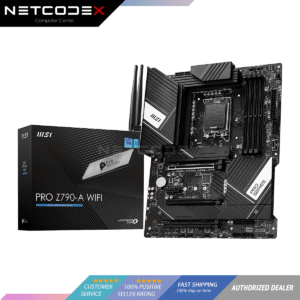MSI PRO Z790-A WiFi ProSeries Motherboard (Supports 12th/13th Gen Intel Processors, LGA 1700, DDR5, PCIe 5.0, M.2, 2.5Gbps LAN, USB 3.2 Gen2, Wi-Fi 6E, ATX)