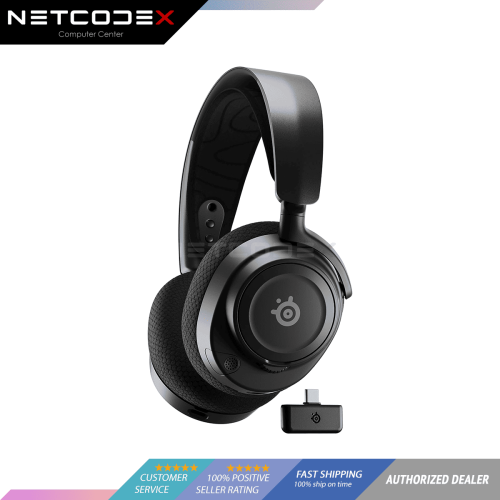 NEW SteelSeries Arctis Nova 7 Wireless Multi-Platform Gaming Headset – Simultaneous Wireless 2.4GHz & Bluetooth – Comfort Design - Fast Charging 38Hr Battery – PC, PS, Switch, Mobile