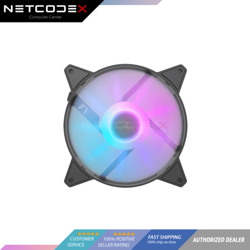 Darkflash C6 C6MS Aurora Spectrum A-RGB 1pc Cooling Fan - Black (Single Fan)
