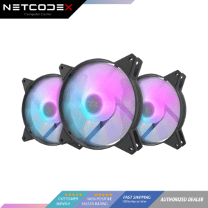 Darkflash C6 C6MS Aurora Spectrum A-RGB 3-IN-1 Cooling Fan - Black (3 pack)