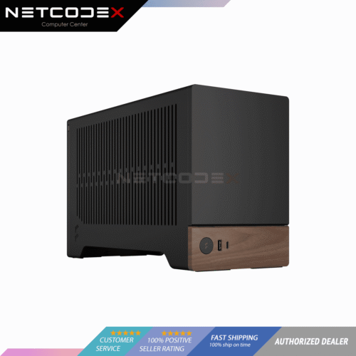 Fractal Design Terra Graphite Mini-ITX Small Form Factor PC Case with PCIe 4.0 Riser - FD-C-TER1N-01