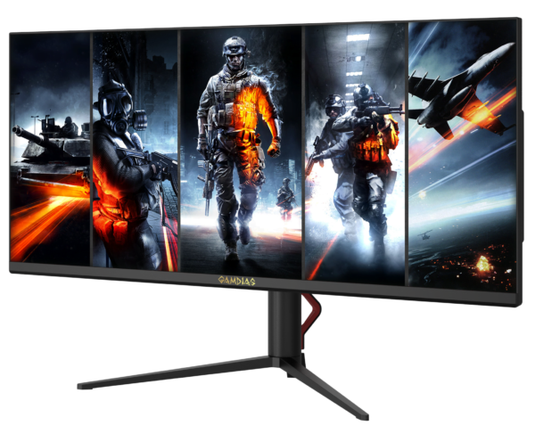 Gamdias Apollo WQ35VF 35″ 3440×1440 VA 180hz 1MS Ultrawide Black Gaming Monitor Gamdias Apollo WQ35VF 35″ 3440×1440 VA 180hz 1MS Ultrawide Black Gaming Monitor