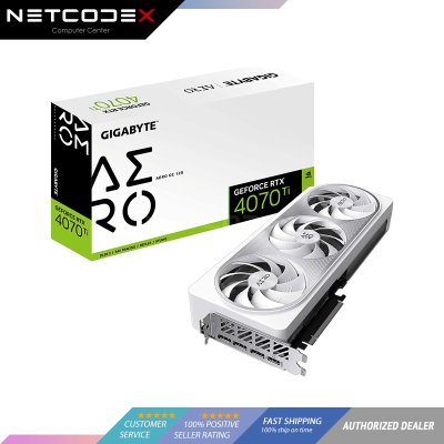 Gigabyte GeForce RTX 4070 Ti AERO OC V2 12G Graphics Card, 3X WINDFORCE Fans, 12GB 192-bit GDDR6X, G...