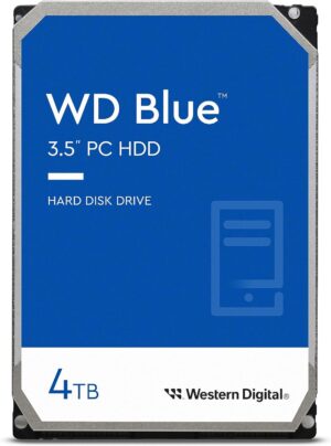 Western Digital 4TB WD Blue PC Internal Hard Drive HDD - 5400 RPM, SATA 6 Gb/s, 256 MB Cache, 3.5" - WD40EZAZ