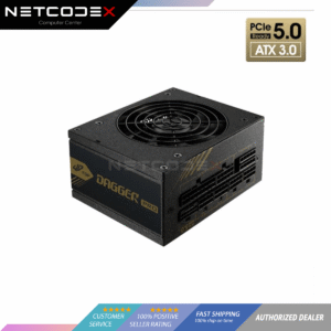 FSP Dagger Pro 850W, ATX3.0 & PCIe5.0 (Gen 5), 80 Plus Gold, ATX12V SFX Power Supply (SDA2-850,GEN5) - Black
