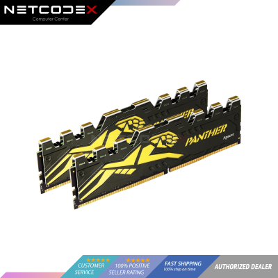 Apacer Panther Golden 16GB (2x8GB) DDR4 3200MHz CL 16 (16-20-20-38) with Heat Sink Desktop Memory...