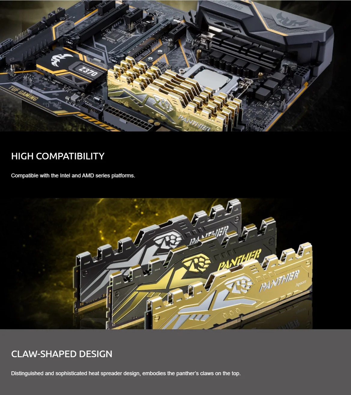 Apacer Panther Golden 16GB (2x8GB) DDR4 3200MHz CL 16 (16-20-20-38