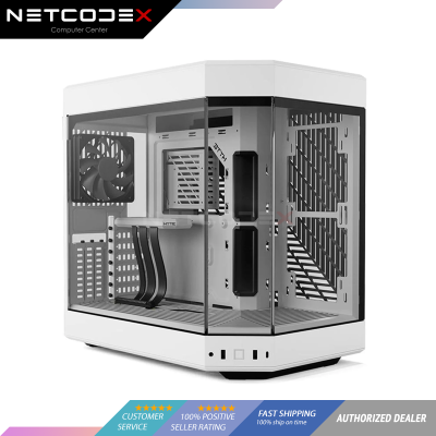HYTE Y60 Modern Aesthetic Dual Chamber Mid-Tower ATX Computer Gaming Case Only, Snow White (CS-HYTE-...