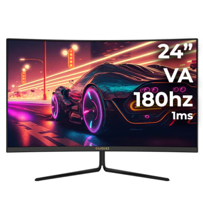 GAMDIAS ATLAS HD24CIC 24″ Curved Gaming Monitor 1920 x 1080 180hz R1500...