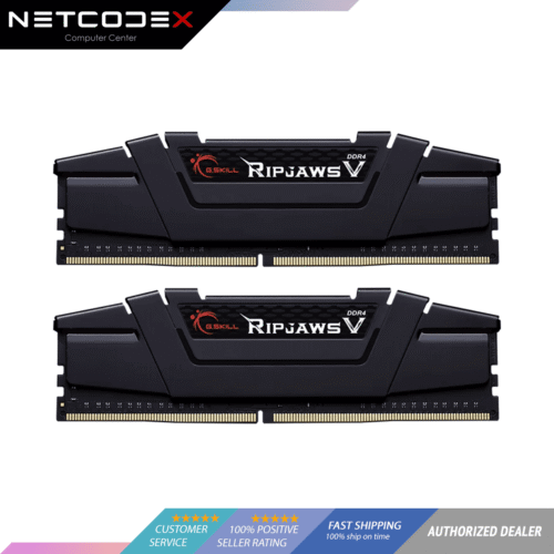 G.Skill RipJaws V Series 32GB (2 x 16GB) 288-Pin SDRAM PC4-28800 DDR4 3600 CL18-22-22-42 1.35V Dual Channel Desktop Memory F4-3600C18D-32GVK