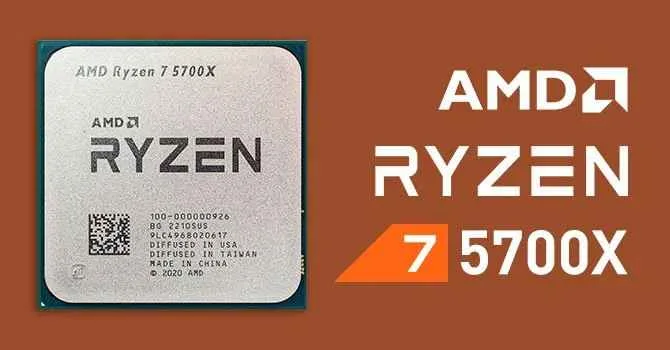 AMD Ryzen 7 5700X 8-Core, 16-Thread Unlocked Tray Type CPU without