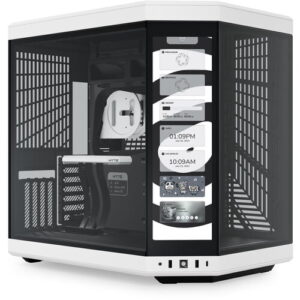 HYTE Y70 Touch Mid-Tower Case with 4K LCD CS-HYTE-Y70-BW-L - Black/White