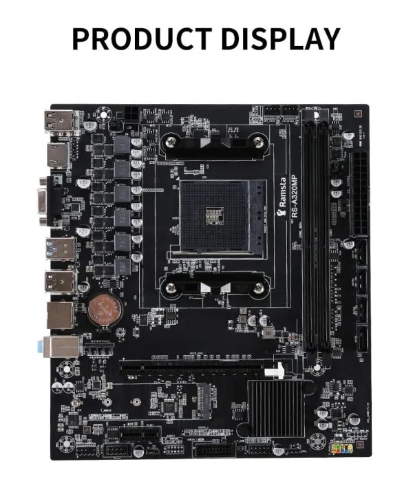 1715587130 Ramsta RS-A320MP A320M AMD M.2 Socket AM4 Motherboard