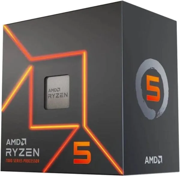 AMD Ryzen 5 7000 3 AMD Ryzen 5 7600 3.8GHz Up to 5.1GHz Socket AM5 Processor 100-100001015BOX