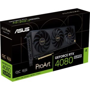 ASUS ProArt GeForce RTX 4080 Super OC Edition Graphics Card (PCIe 4.0, 16GB GDDR6X, DLSS 3, HDMI 2.1a, DisplayPort 1.4a) - PROART-RTX4080S-O16G