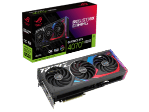 ASUS ROG Strix GeForce RTX 4070 Ti SUPER OC Edition Gaming Graphics Card (PCIe 4.0, 16GB GDDR6X, DLSS 3, Massive vented backplate, Power sensing) ROG-STRIX-RTX4070TIS-O16G-GAMING