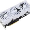 ASUS TUF Gaming GeForce RTX 4070 Ti SUPER 16GB GDDR6X White OC Edition Gaming Graphics Card TUF-RTX4070TIS-O16G-WHITE-GAMING, White