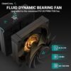 DeepCool AK400 DIGITAL Air Cooler, Single Tower, Real-Time CPU Status Screen, 4 Copper Heat Pipes, 220W Heat Dissipation, All Black Design