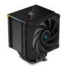 DeepCool AK500 DIGITAL Air Cooler, Single Wide Tower, Real-Time CPU Status Screen, 5 Offset Copper Heat Pipes, 240W Heat Dissipation, All Black Design