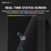 DeepCool AK500 DIGITAL Air Cooler, Single Wide Tower, Real-Time CPU Status Screen, 5 Offset Copper Heat Pipes, 240W Heat Dissipation, All Black Design