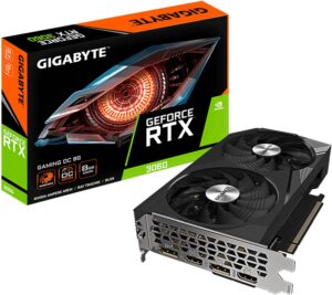 GIGABYTE GeForce RTX 3060 GAMING OC 8G (rev. 2.0) Graphics Card, 2X WINDFORCE Fans, 8GB 128-bit GDDR6, GV-N3060GAMING-OC-8GD REV2.0 Video Card