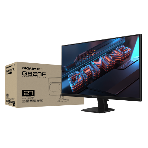 Gigabyte GS27F 27″ SS IPS 165Hz 1920x1080 FHD 1ms MPRT Gaming Monitor GP-GS27F-AP / GP-GS27FA-AP