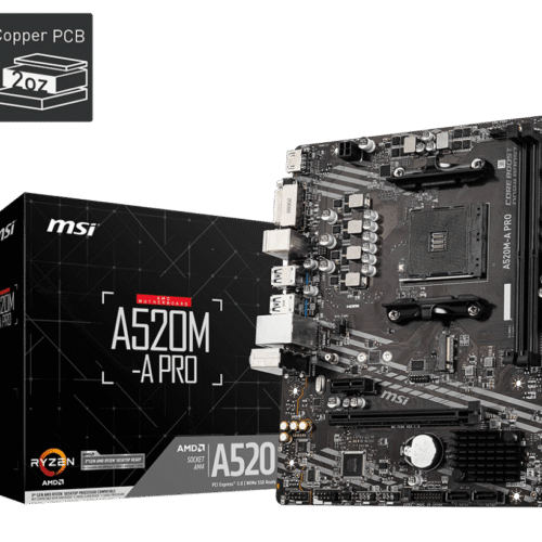 MSI A520M-A PRO Micro ATX Gaming Motherboard