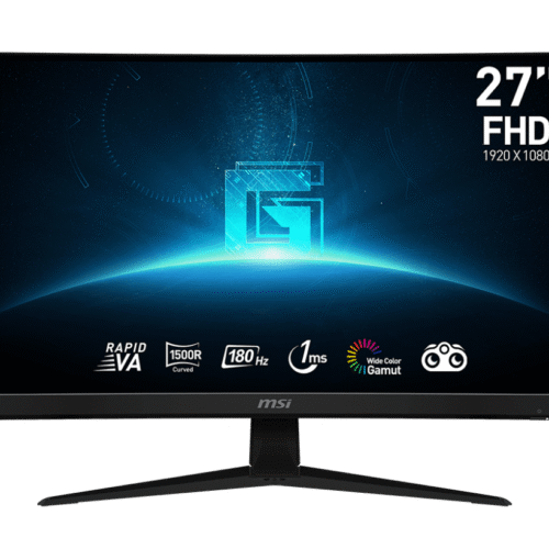 MSI G27C4 E3 27" 1920x1080 FHD Rapid VA 180Hz 1ms Adaptive-Sync Curved Gaming Monitor