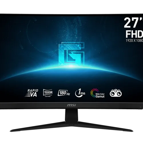 MSI G27C4 E3 27" 1920x1080 FHD Rapid VA 180Hz 1ms Adaptive-Sync Curved Gaming Monitor