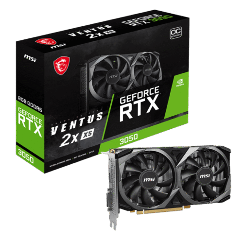 MSI GeForce RTX 3050 Ventus 2X XS 8GB OC GDDR6 Graphics Card
