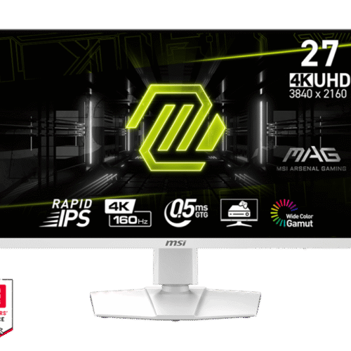 MSI MAG 274URFW 27″ 3840 x 2160 4K UHD IPS 160HZ 0.5ms AMD FreeSync Premium White Gaming Monitor