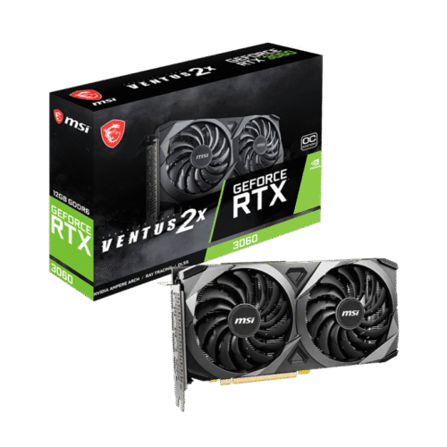 MSI NVIDIA GeForce RTX 3060 VENTUS 2X 12G OC 12GB GDDR6 192-bit - MSI RTX 3060 VENTUS 2X 12GB OC