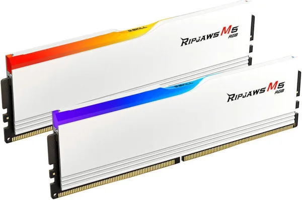 2 - G.SKILL Ripjaws M5 RGB Series 32GB 3 G.Skill Ripjaws M5 RGB DDR5 RAM 6000 MT/s CL36 1.35V Intel XMP 32GB (2x16GB) White Desktop Memory - F5-6000J3636F16GX2-RM5NRW