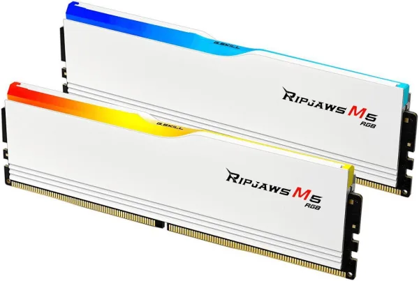 3 - G.SKILL Ripjaws M5 RGB Series 32GB 2 G.Skill Ripjaws M5 RGB DDR5 RAM 6000 MT/s CL36 1.35V Intel XMP 32GB (2x16GB) White Desktop Memory - F5-6000J3636F16GX2-RM5NRW