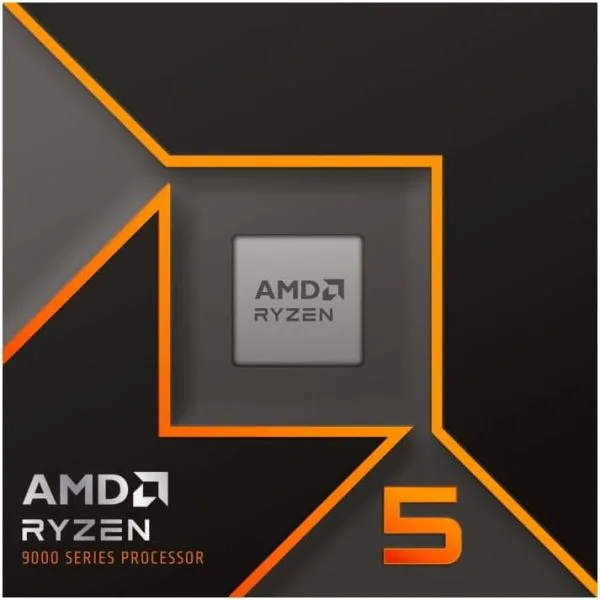 AMD Ryzen 5 9600X 2 AMD Ryzen 5 9600X 6-Core, 12-Thread Unlocked AM5 Desktop Processor - 100-100001405WOF (Boxed) | 100-000001405 (Tray)