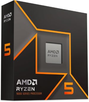 AMD Ryzen 5 9600X 6-Core, 12-Thread Unlocked AM5 Desktop Processor - 100-100001405WOF (Boxed) | 100-000001405 (Tray)