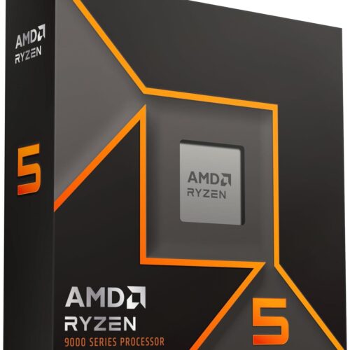AMD Ryzen 5 9600X 6-Core, 12-Thread Unlocked AM5 Desktop Processor - 100-100001405WOF (Boxed) | 100-000001405 (Tray)