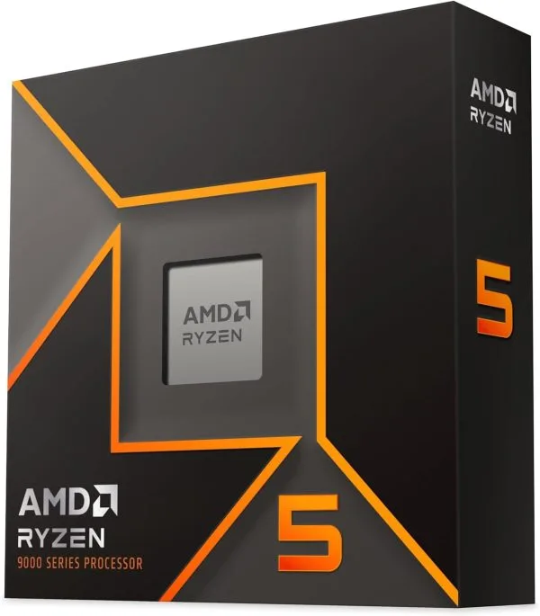 AMD Ryzen 5 9600X AMD Ryzen 5 9600X 6-Core, 12-Thread Unlocked AM5 Desktop Processor - 100-100001405WOF (Boxed) | 100-000001405 (Tray)