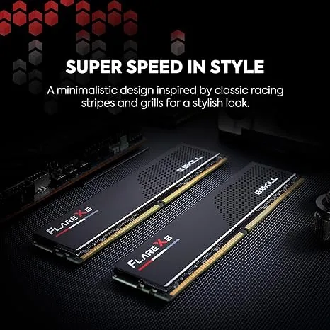 G.Skill Flare X5 DDR5 RAM 6000 MT/s CL36 1.35V AMD Expo 32GB (2x16GB) Desktop Memory - F5-6000J3636F16GX2-FX5