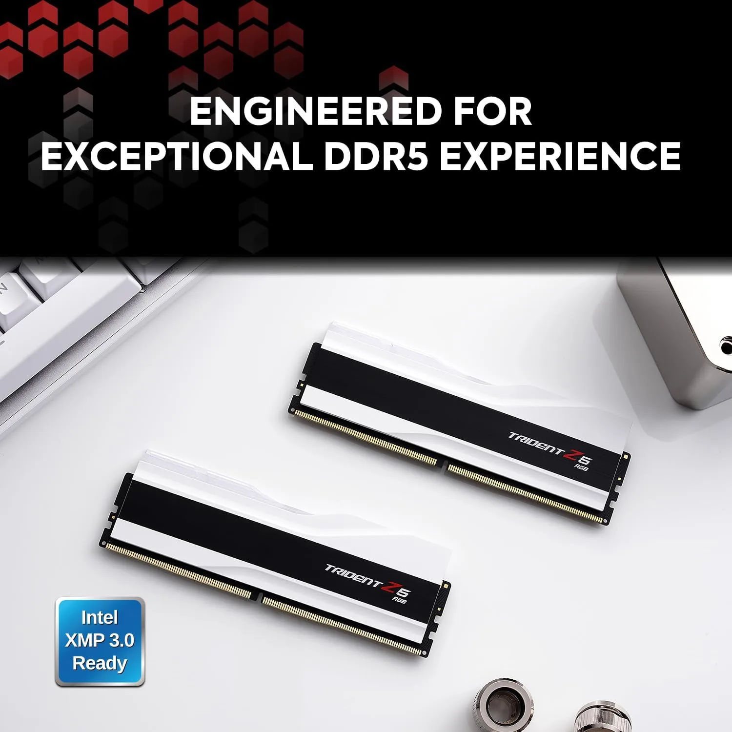 G.Skill Trident Z5 RGB DDR5 RAM 6000 MT/s CL36 1.35V Intel XMP 32GB (2x16GB) White Desktop Memory - F5-6000J3636F16GX2-TZ5RW - Image 6