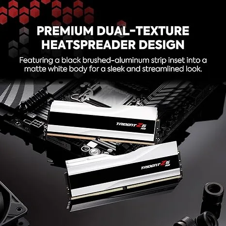 G.Skill Trident Z5 RGB DDR5 RAM 6000 MT/s CL36 1.35V Intel XMP 32GB (2x16GB) White Desktop Memory - F5-6000J3636F16GX2-TZ5RW - Image 4
