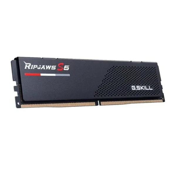 G.Skill Ripjaws S5 DDR5 RAM 6000 MT/s CL32 1.35V Intel XMP 32GB (2x16GB) Black Desktop Memory - F5-6000J3238F16GX2-RS5K