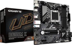 GIGABYTE B650M K AM5/ LGA 1718/ AMD Ryzen/ B650/ Micro-ATX Motherboard