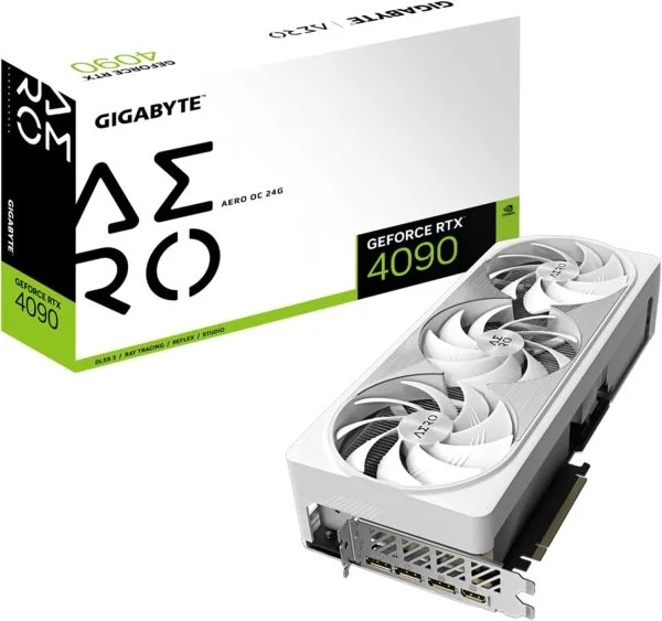 Gigabyte RTX 4090 AERO OC 24GB GDDR6X GV-N4090AERO-OC-24GD Graphics Card Gigabyte RTX 4090 AERO OC 24GB GDDR6X GV-N4090AERO-OC-24GD Graphics Card