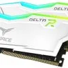 TEAMGROUP T-Force Delta RGB DDR4 32GB (2x16GB) 3600MHz (PC4-28800) CL18 Desktop Gaming Memory Module Ram White - TF4D432G3600HC18JDC01